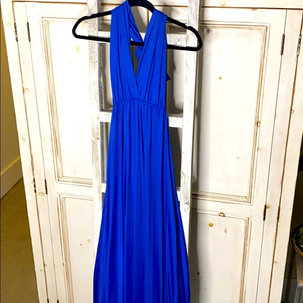 Royal Blue Long Your-Way Multi-Style Dress | OS
